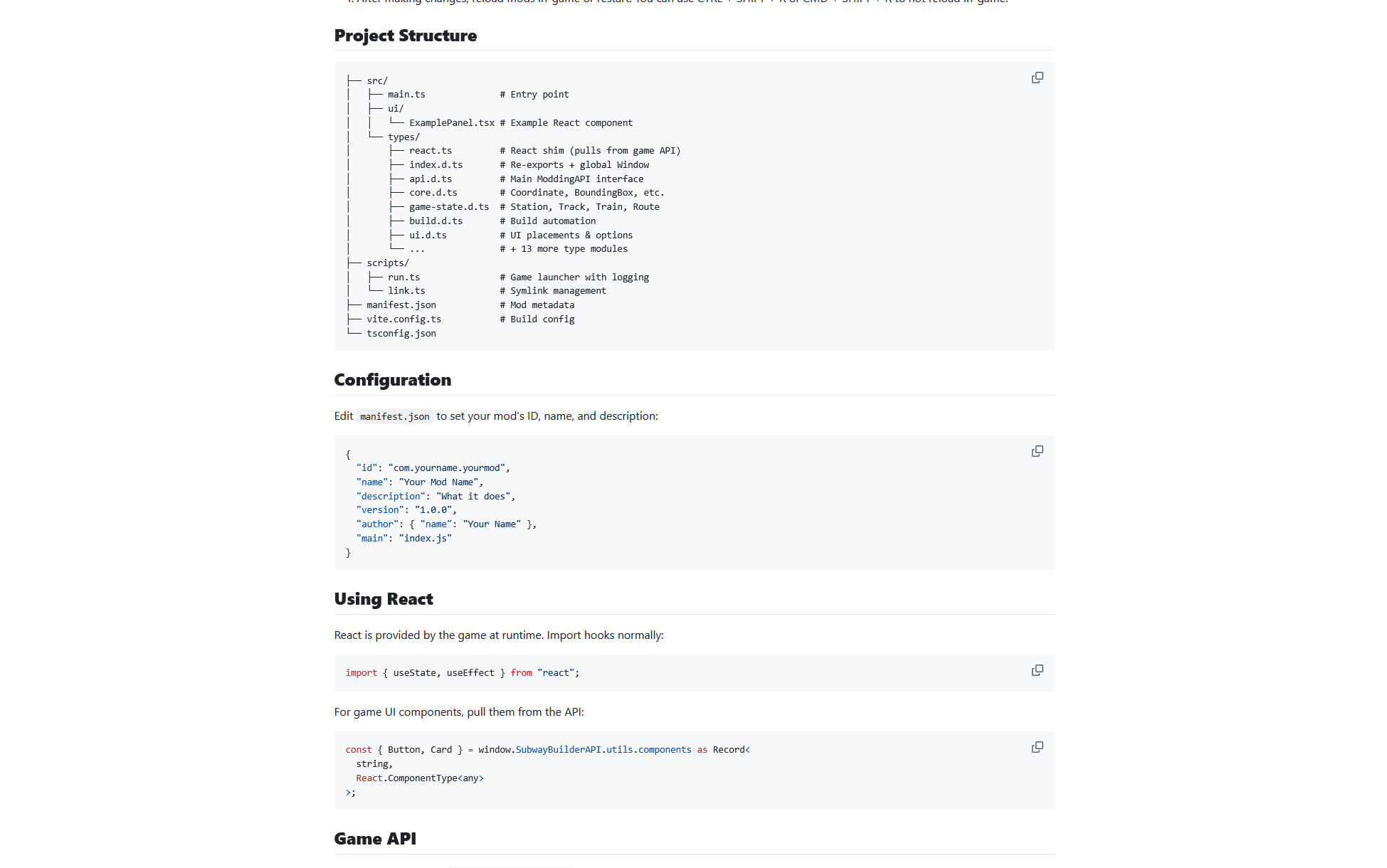 Template Mod preview